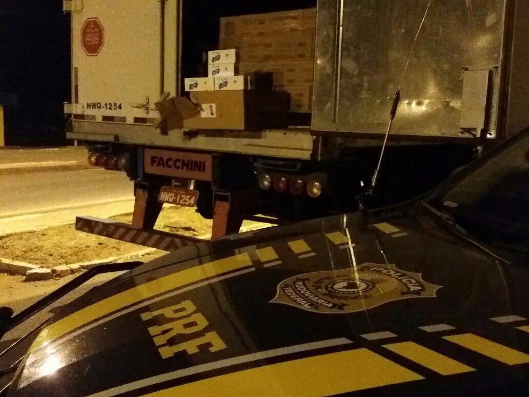 PRF apreende 46 mil maços de cigarros na BR-163 Contrabando seria levado para Sinop (MT)
(Foto - Divulgação).