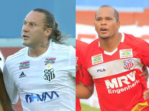 Rodrigo Gral x Aloísio Chulapa no Comerário (Foto: Editoria de Arte/GloboEsporte.com)