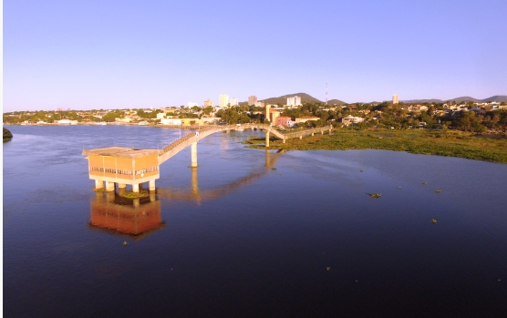 Mais de R$ 5 milhões para obras de saneamento são garantidos pelo Governo em Corumbá Captação de água da Sanesul em Corumbá. Divulgação
