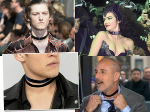 Coleiras masculinas viram aposta para a moda em 2017 As coleiras estão de volta: até Matt Lauer aderiu à moda. Foto: Divulgação