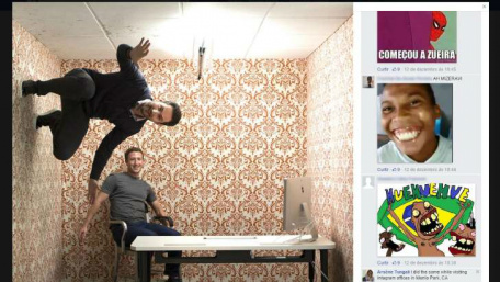 © Fornecido por Gizmodo Invasao em foto de Zuckerberg