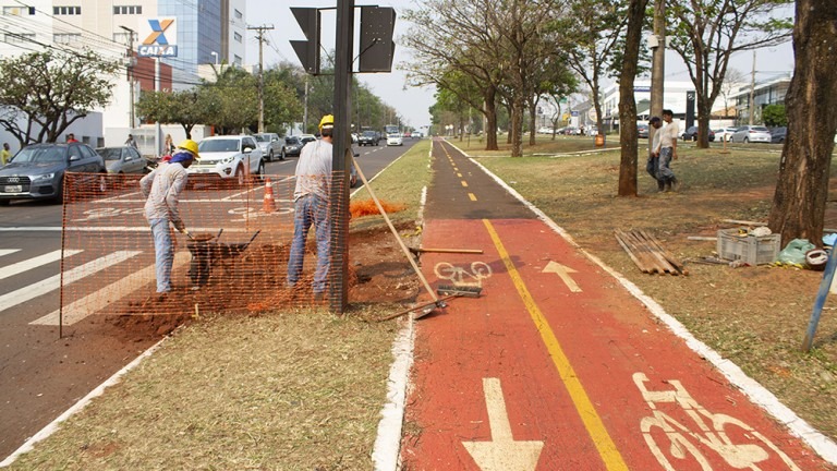 Começa implantação de ciclofaixa que liga Afonso Pena ao Sóter Diego Gonçalves