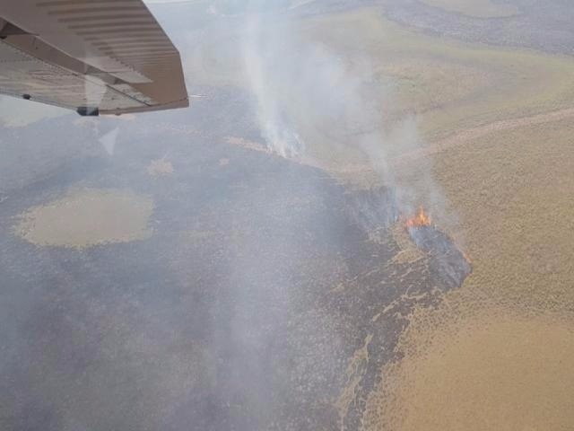 Bombeiros afirmam que fogo no Refúgio Caiman já passou para propriedades próximas (Foto/Divulgação: Corpo de Bombeiros)