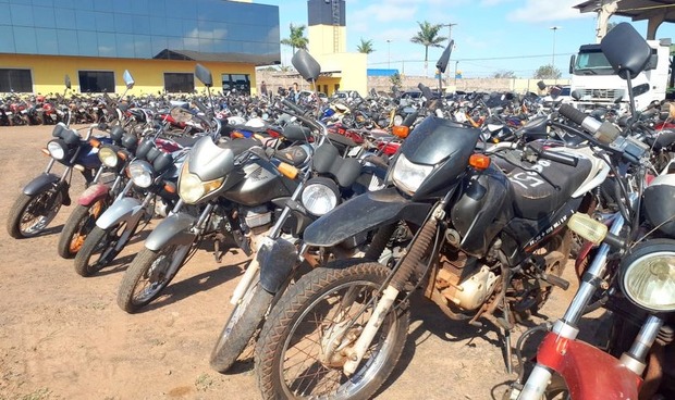 27 motos são furtadas de pátios do Detran em cidades do interior
