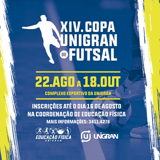 UNIGRAN abre inscrições para XIV Copa de Futsal UNIGRAN abre inscrições para XIV Copa de Futsal
