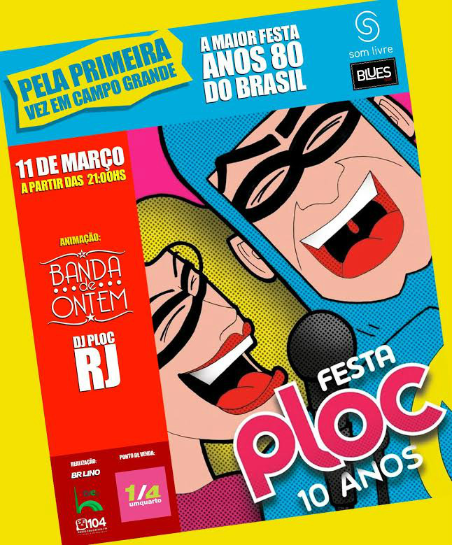 Considerada a maior festa retrô do Brasil, Festa Ploc chega a Campo Grande com apoio da RTVE