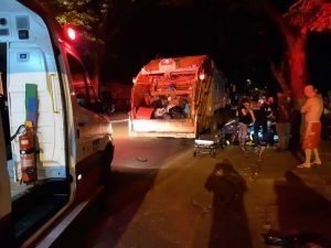 Socorrido em estado grave o motociclista foi levado para o HE. Márcio Ferreira Neto/MS em Foco