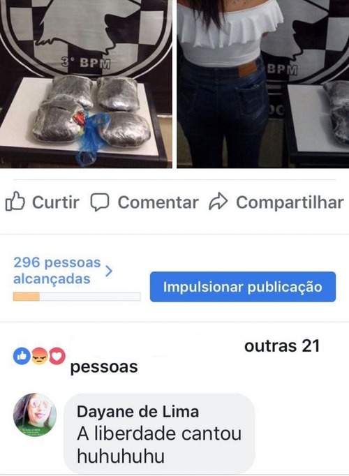 Presa com skunk em Dourados debocha da polícia após liberdade