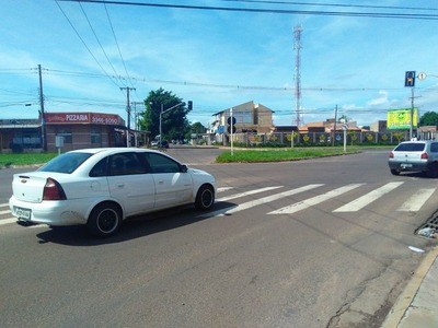 Funcionário da Agepan e motorista de aplicativo são levados por bandidos em Campo Grande Local onde motorista de aplicativo foi rendido por bandidos em MS (Foto: Osvaldo Nóbrega/TV Morena)
