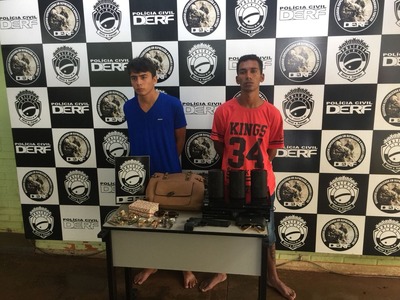 Suspeitos confessaram roubo e sequestro de família em Campo Grande (Foto: Graziela Rezende/G1 MS)
