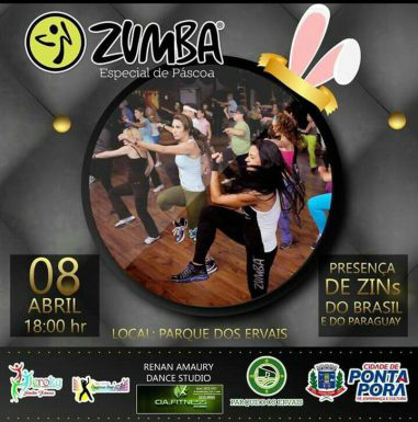 “Aulão” de zumba no Parque dos Ervais neste sábado