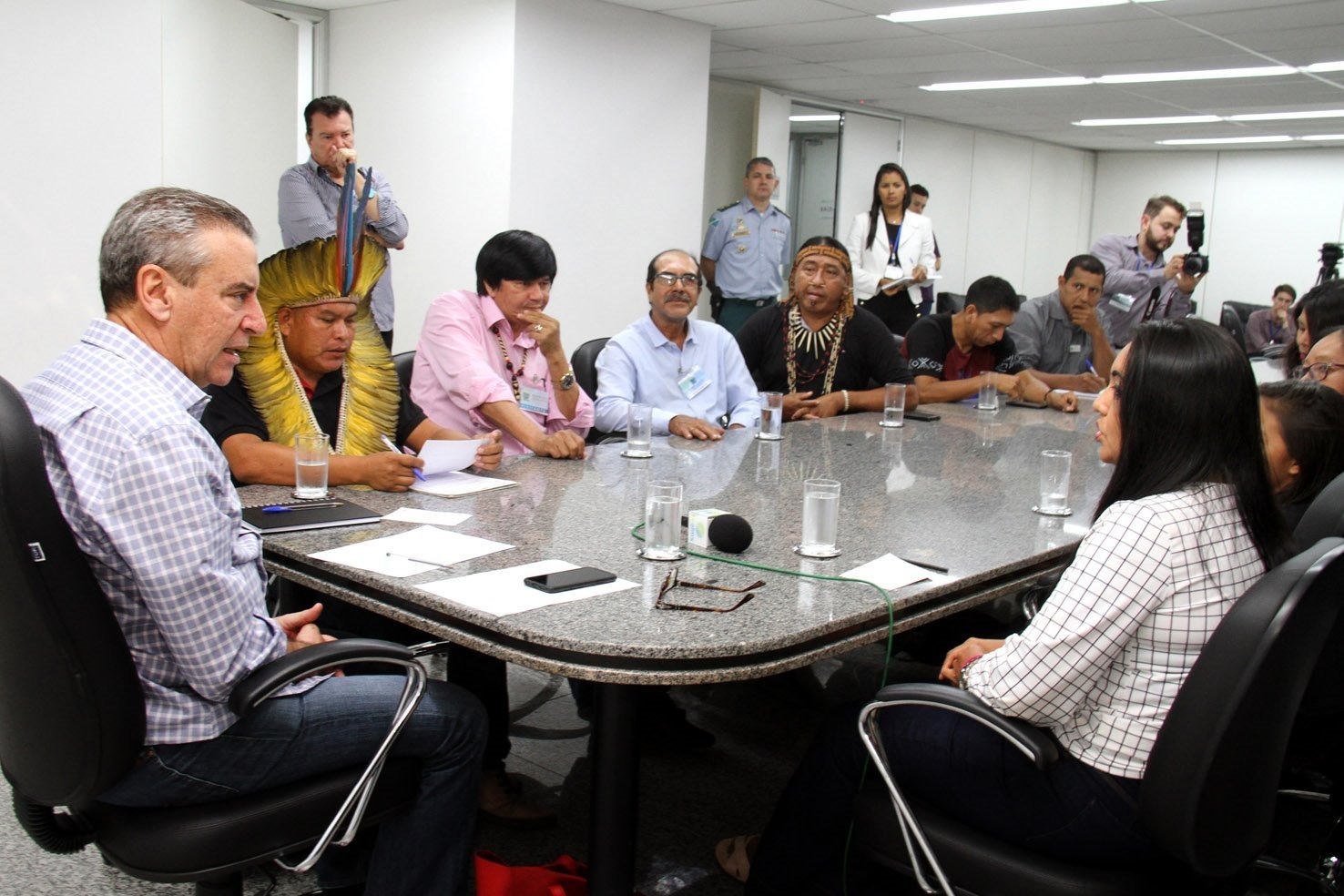 Fórum dos Caciques pede apoio da ALMS para demandas indígenas Reunião contou com participação de indígenas de diferentes etnias. Wagner Guimarães