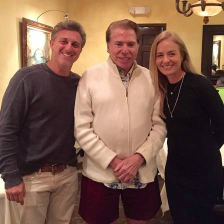 Luciano Huck, Silvio Santos e Angélica Foto: Reprodução/ Instagram