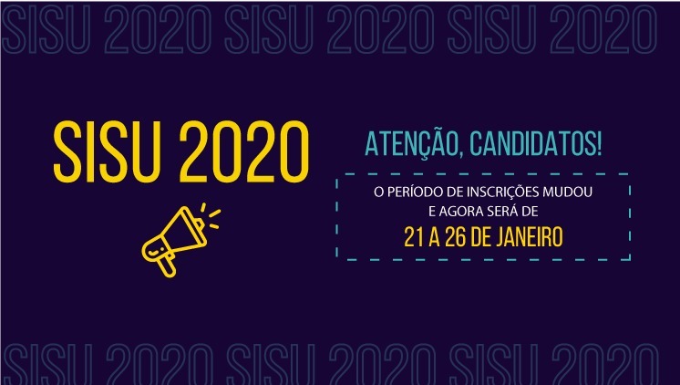 Candidatos tem até as 23h59 de 26 de janeiro para fazer suas escolhas