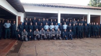Policiais Militares de Fátima do Sul participam de palestra realizada pelo Chefe do Estado Maior da PMMS