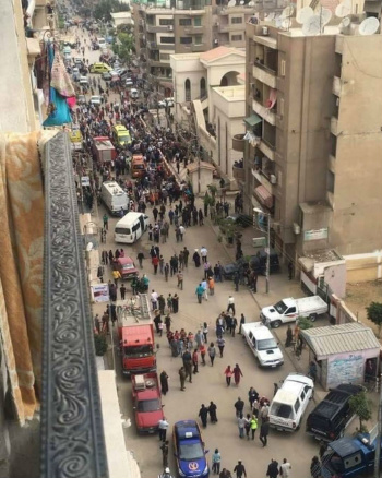 Explosão em igreja no Egito deixa dezenas de mortos e feridos © REPRODUÇÃO / TWITTER