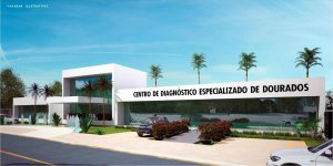 Maquete eletrônica do projeto do Centro de Diagnóstico (Imagem)
