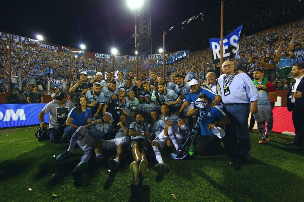 Atual campeão da Libertadores, Grêmio venceu a final de 2017 em dois jogos (Foto: Lucas Uebel / Grêmio F.B.P.A.)