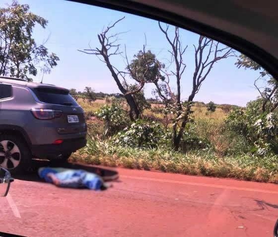 Idoso morre atropelado ao tentar atravessar a MS-276; segunda morte em 24 horas