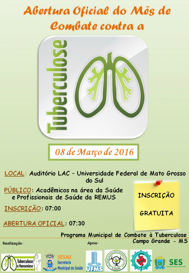 Ações da Prefeitura da capital contra o Dia Mundial de Combate à Tuberculose começaram hoje