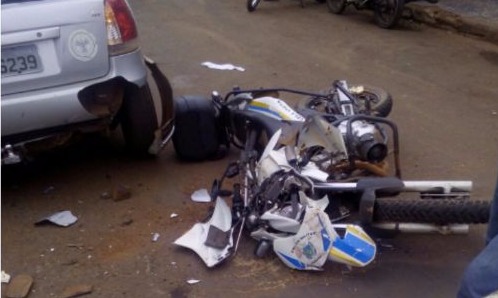 Policial militar se acidenta durante acompanhamento à suspeitos Direto da Ruas