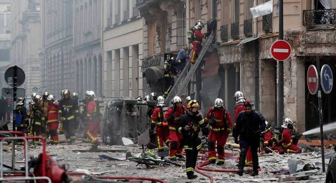 Vazamento de gás em padaria deixa pelo menos quatro mortos em Paris. Benoit Tessier / Reuters 