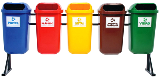 Prefeitura institui Programa "Adote uma Lixeira" Lixeira Seletiva - Imagem ilustrativa