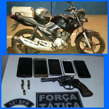 Homem morre em confronto com equipe Moto Tático da PM na Capital PM/Divulgação