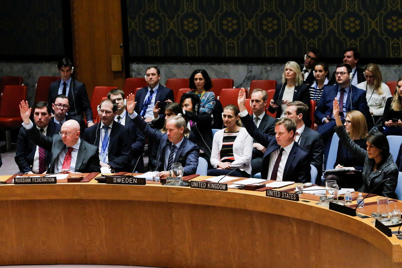 Membros do Conselho de Segurança da ONU votaram neste sábado (24) resolução que pede trégua de 30 dias na Síria (Foto: REUTERS/Eduardo Munoz)