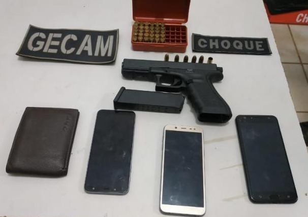Trio faz arrastão na madrugada e acaba preso pela Polícia Militar Divulgação