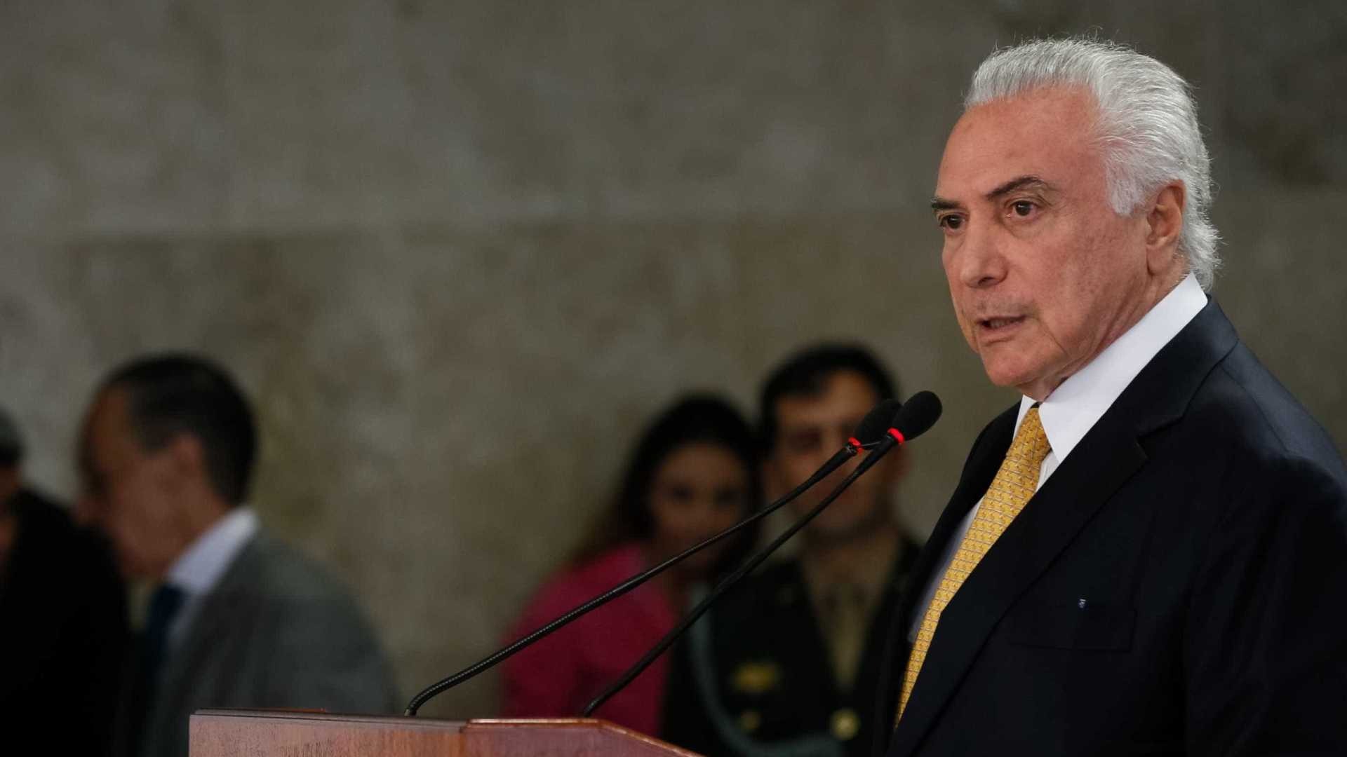 Temer convida governadores para alinhar ações de segurança Temer convida governadores para alinhar ações de segurança