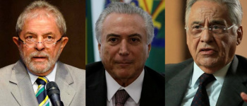 Lula, Temer e FHC avaliam fechar pacto para sobrevivência política DR