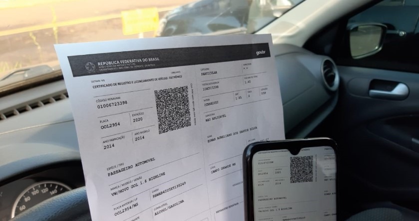 Mais de três mil condutores já imprimiram o CRLV em papel comum no MS Divulgação