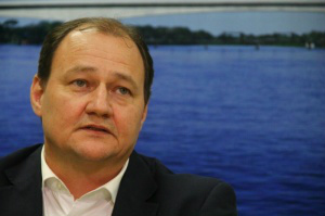 Miglioli anunciou hoje acordo para conclusão do Aquário. (Foto: Marcos Ermínio)
