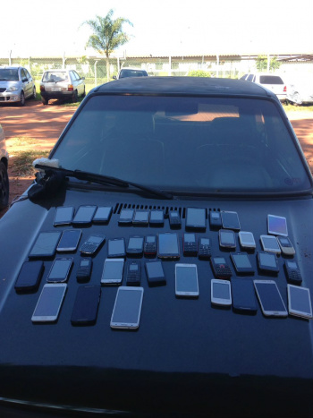 PM apreende 43 aparelhos celulares no Centro Penal Agroindustrial da Gameleira PM/Divulgação