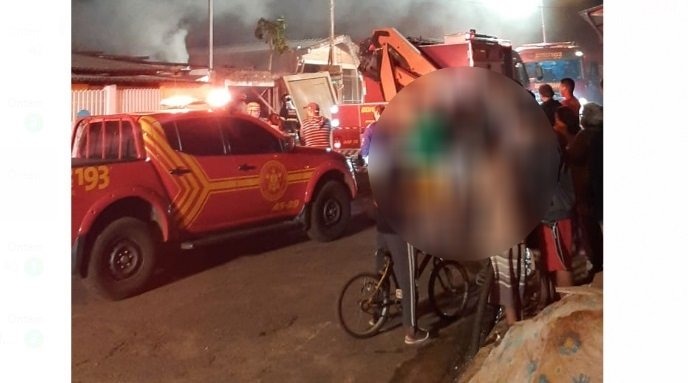 Idoso morre carbonizado em incêndio de imóvel nas Moreninhas Reprodução