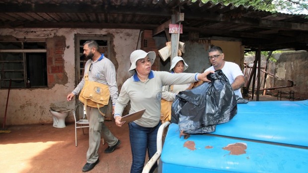 Em 1 semana 3 mil imóveis foram inspecionados e mais de 2t de lixo recolhidos