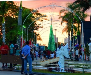 Chuva atrasa instalação de fogos para Réveillon da Família Pela primeira vez, festa será na Cidade do Natal - Arquivo
