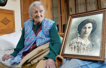 Mais velha do mundo, italiana Emma Morano completa 117 anos (Foto: Antonino Di Marco/ANSA/AP)