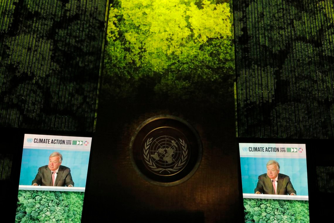 Chefe da ONU diz que se recusa a ser cúmplice de destruição da Terra Lucas Jackson/Reuters
