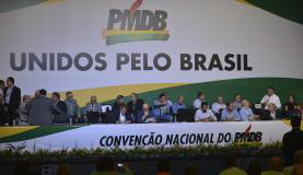 PMDB decide não assumir cargos no governo até decisão sobre independência O PMDB reúne delegados do partido em convenção nacional em BrasíliaValter Campanato/Agência Brasil