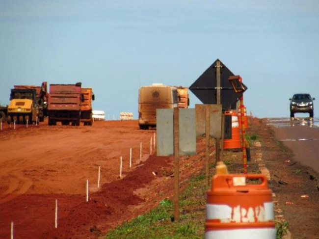 Municípios calculam prejuízos com a paralisação das obras da CCR MS Via Foto: Rodrigo Rodrigues