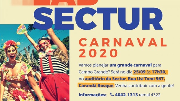 Sectur realiza reuniões abertas para discutir ações para o Carnaval 2020