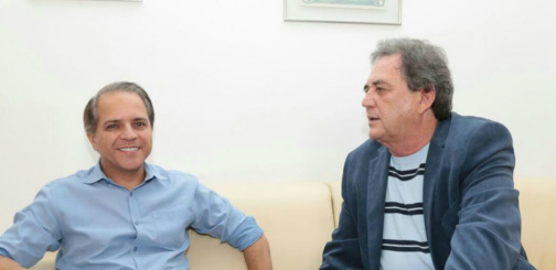 Deputado Coronel David se reúne com senador Waldemir Moka na Capital Foto: Denílson Secreta AL/MS