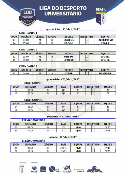 Campeonato universitário de futebol começa nesta segunda-feira Campeonato universitário de futebol começa nesta segunda-feira