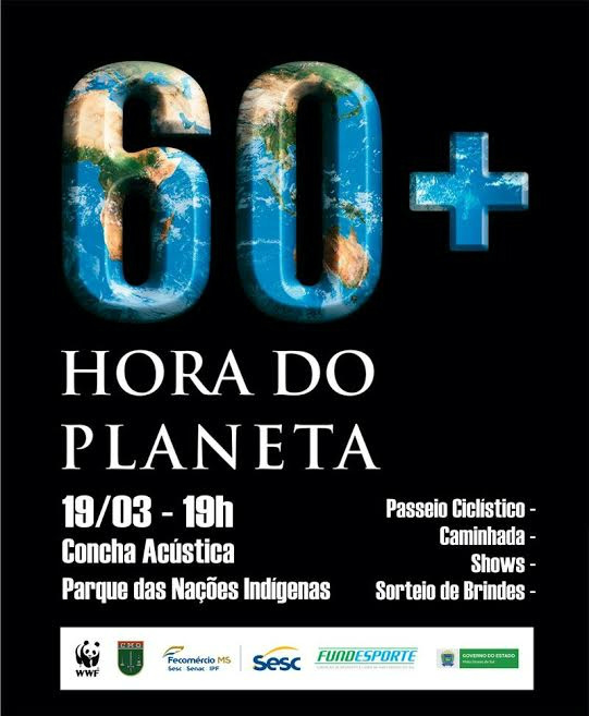Campo Grande participará neste sábado da Hora do Planeta