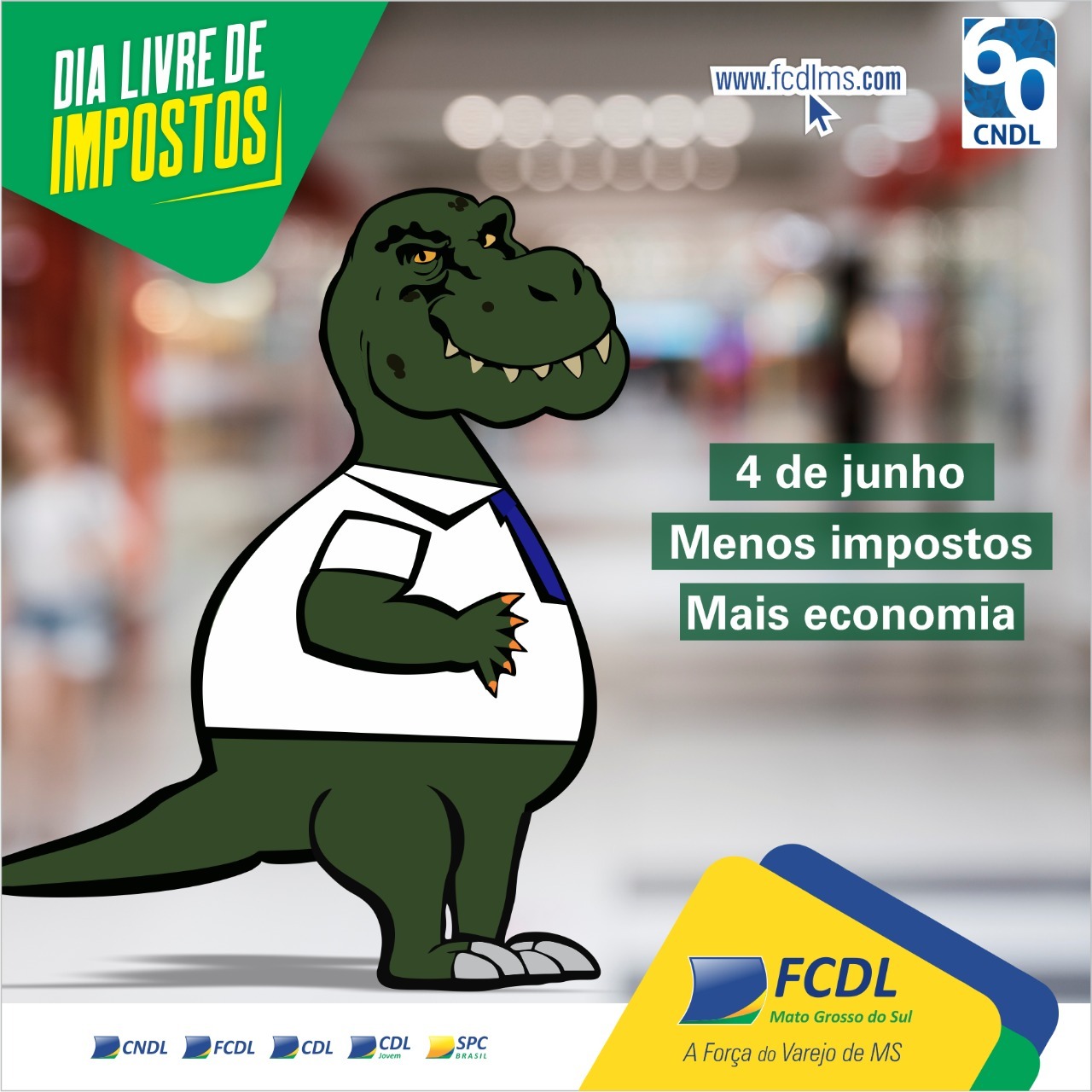 FCDL MS realizará o Dia Livre de Imposto Divulgação