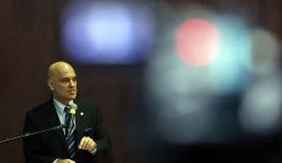 Ministro do STF Alexandre de Moraes foi ao Congresso para discutir projeto que endurece a legislação penal (Marcello Casal Jr/Agência Brasil)

