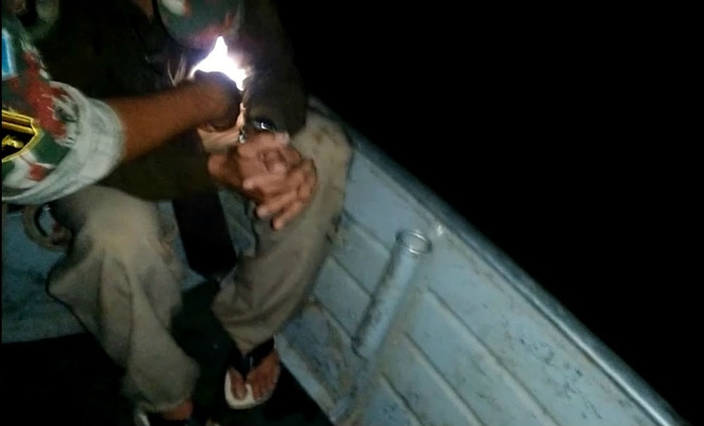 Homem desaparecido em área alagada pelo Rio Miranda é encontrado agarrado a árvore Aparecido disse que estava sendo perseguido pelos irmãos; polícia de Miranda (MS) vai investigar (Foto: PMA/Divulgação)
