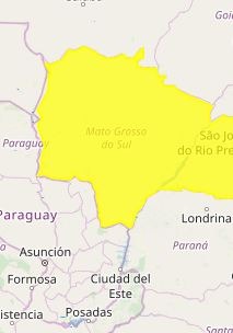 Inmet segue com alerta de tempestade com perigo potencial para todas cidades de MS